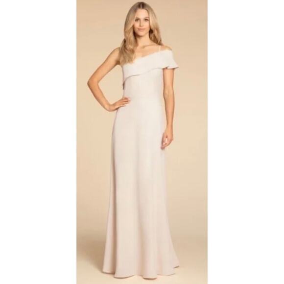 NWT Hailey Paige Occasions Cashmere Off Shoulder Formal Gown Dress Bridesmaid 22 - Picture 1 of 16